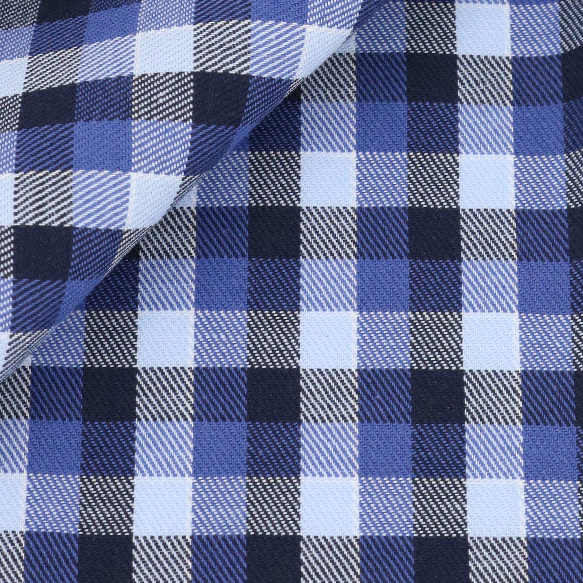 Twill Check Pattern Blue