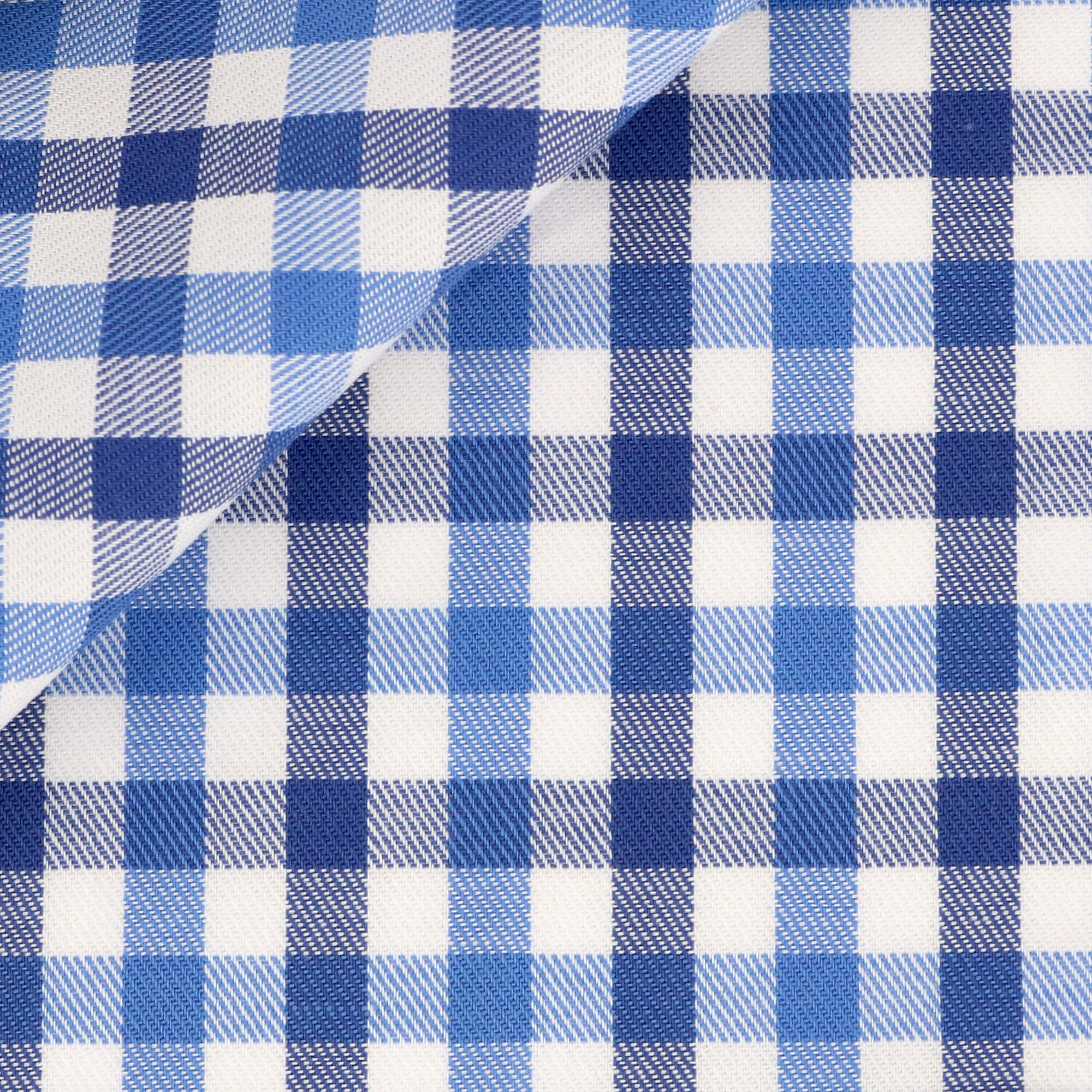 Twill Check Pattern Blue