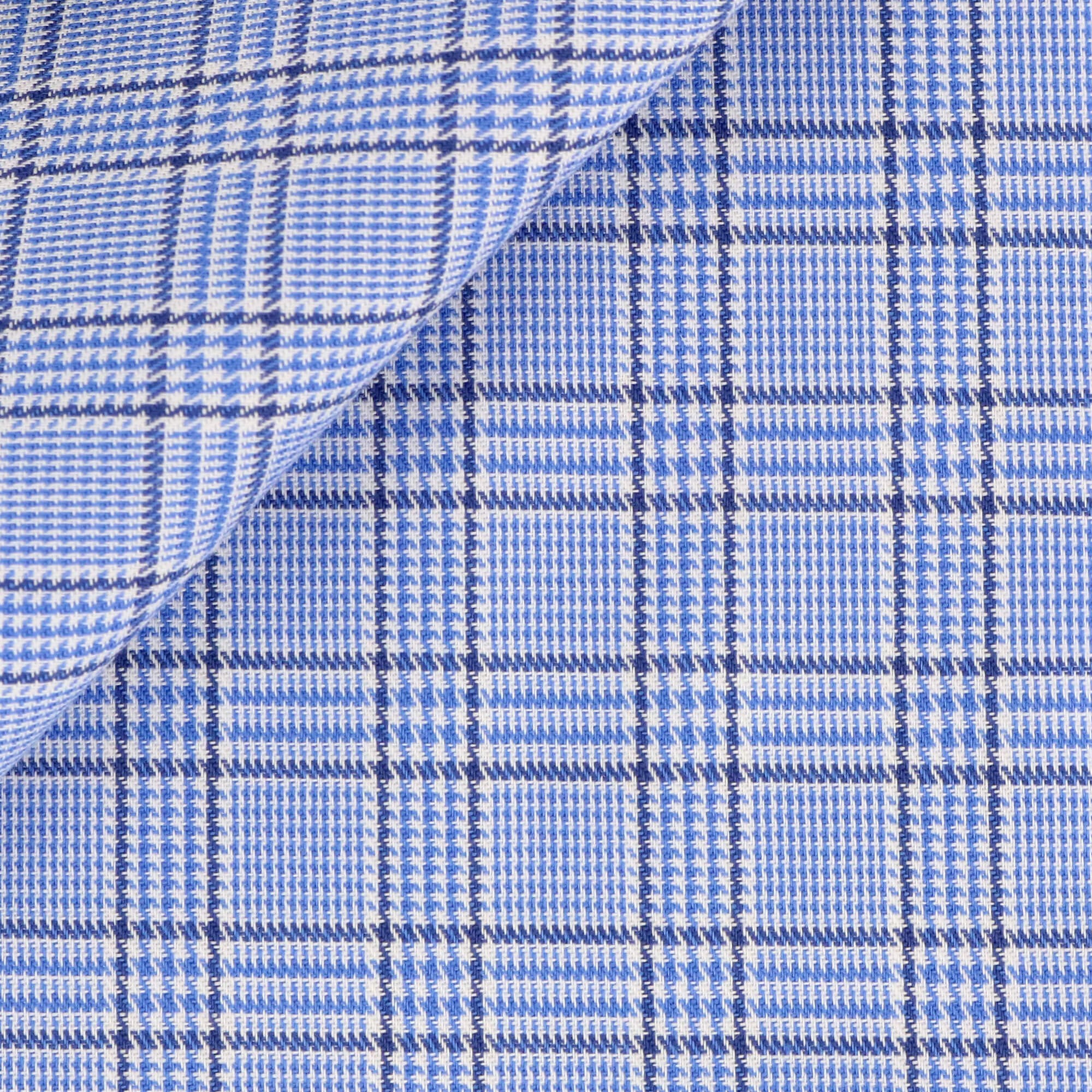 Twill Check Pattern Blue
