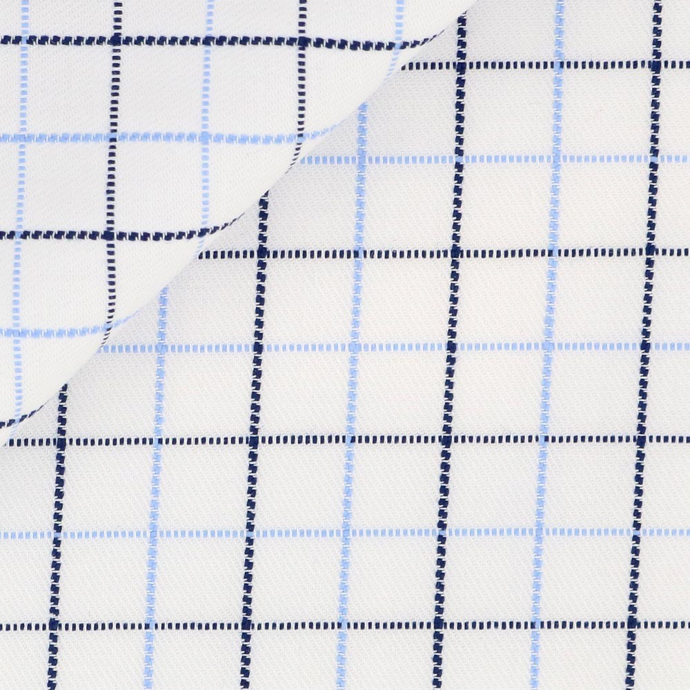 Twill Check Pattern Blue