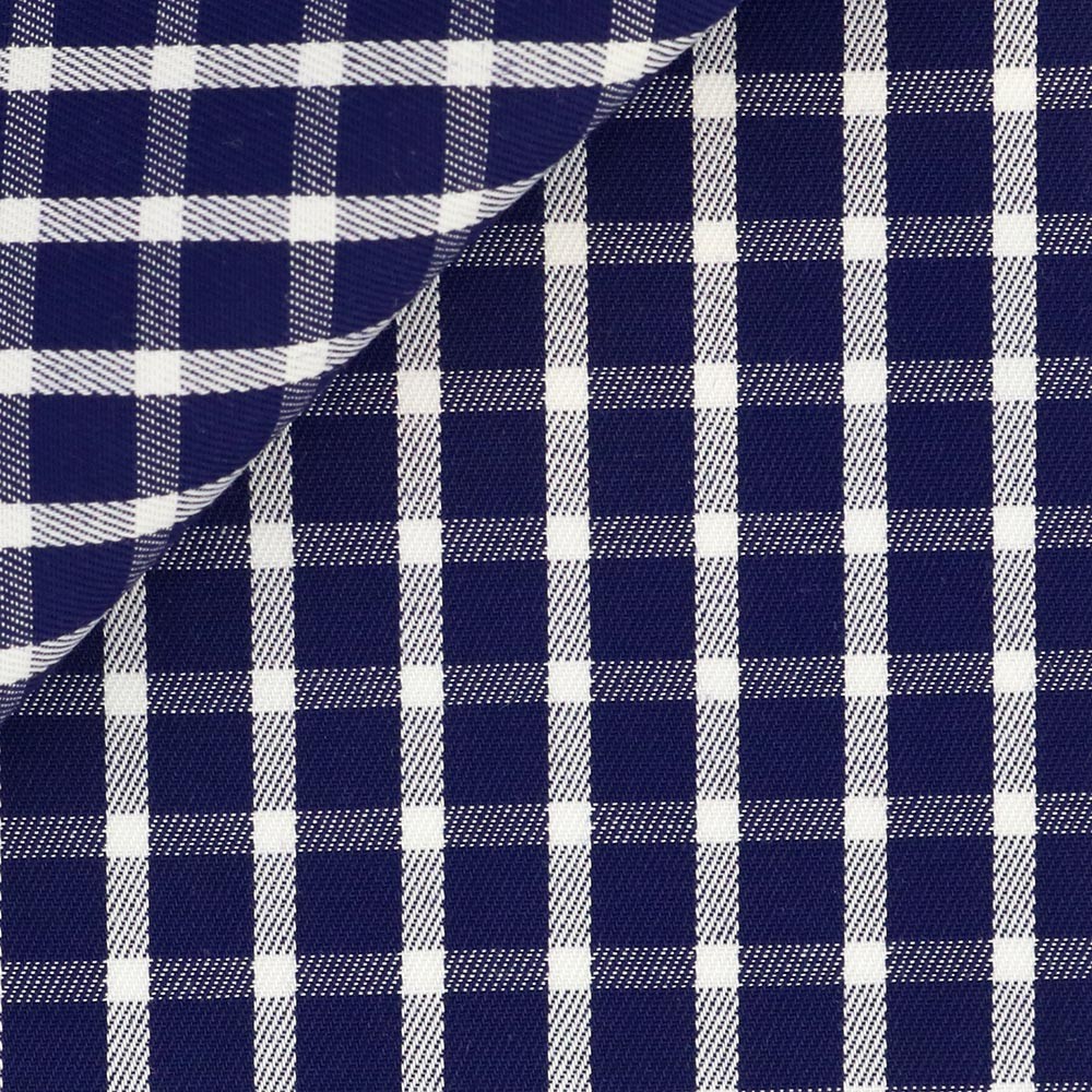 Twill Check Pattern Blue