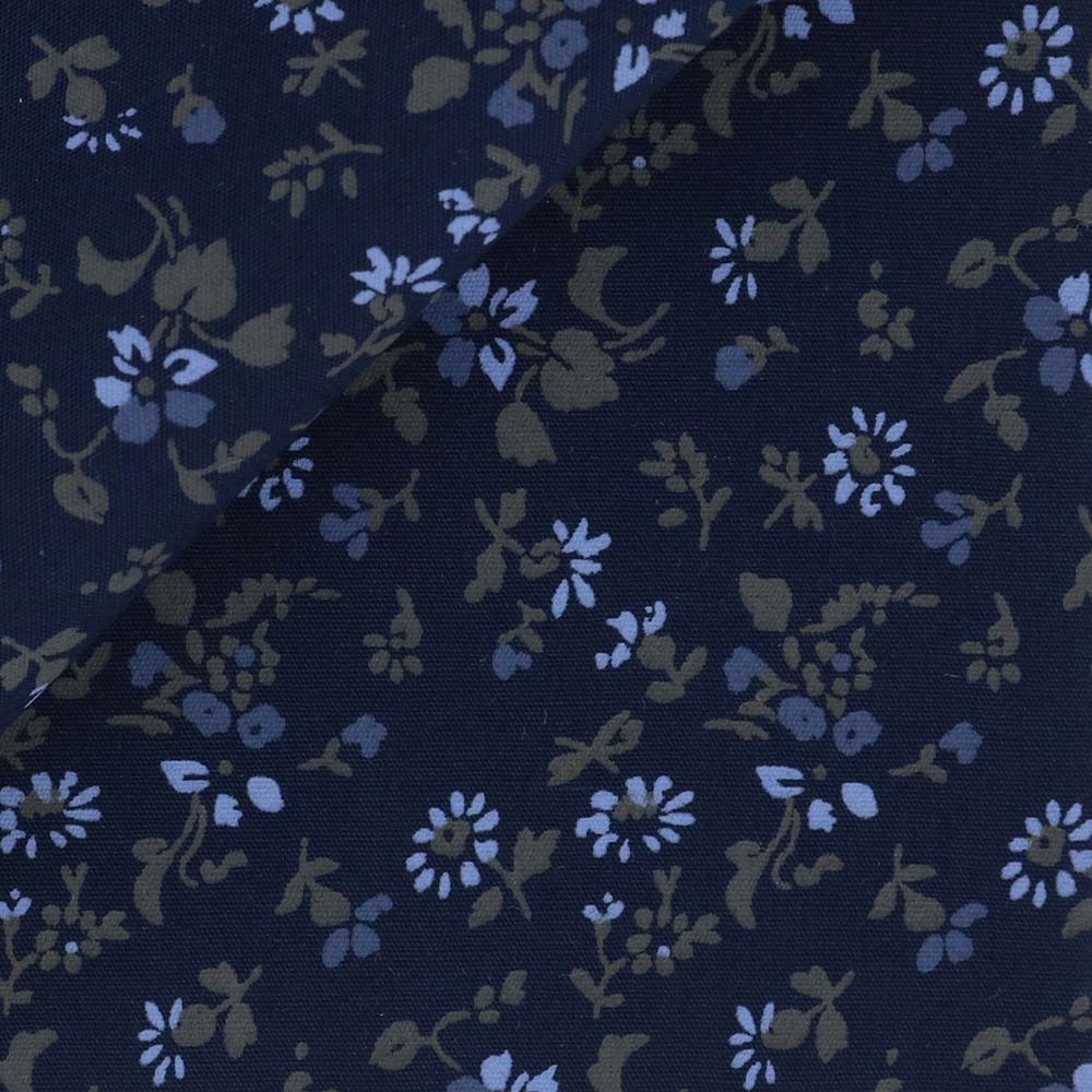 Poplin Pattern Blue Grey
