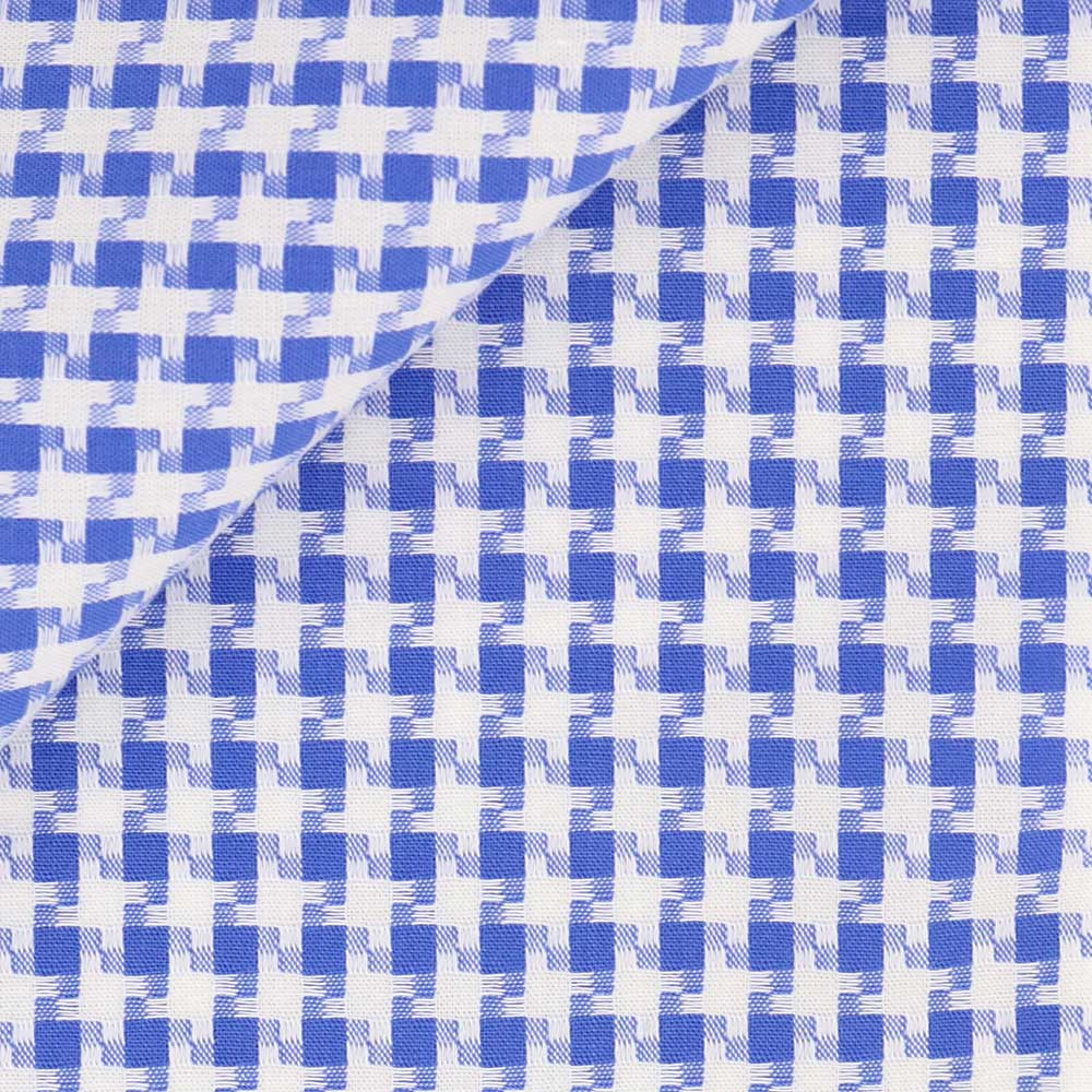 Mixed Hound's-tooth Blue