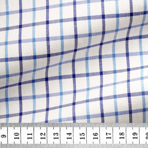 Twill Check Pattern Blue