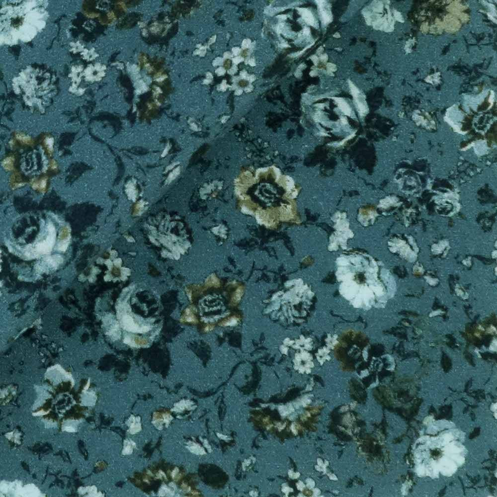 Poplin Pattern Green Brown