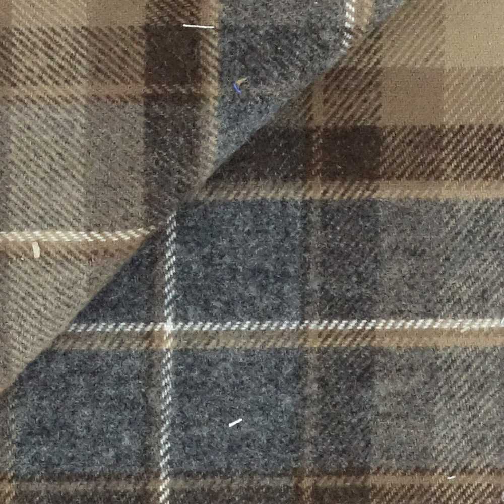 Twill Check Pattern Brown Beige