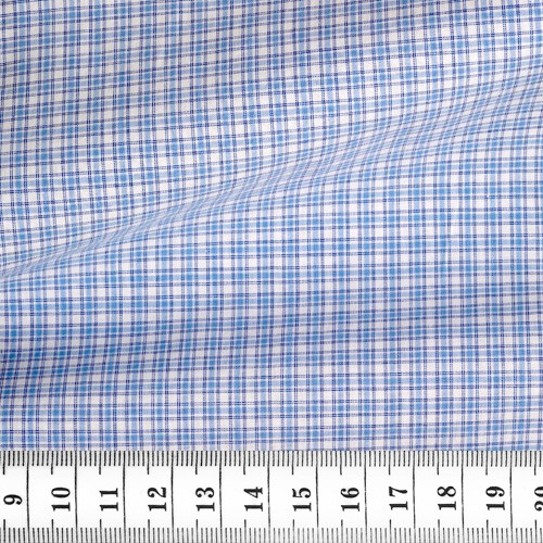 Poplin Check Pattern Blue