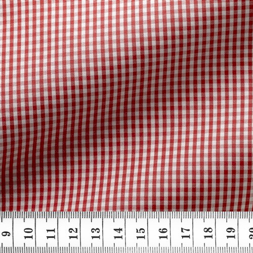 Poplin Check Pattern Red