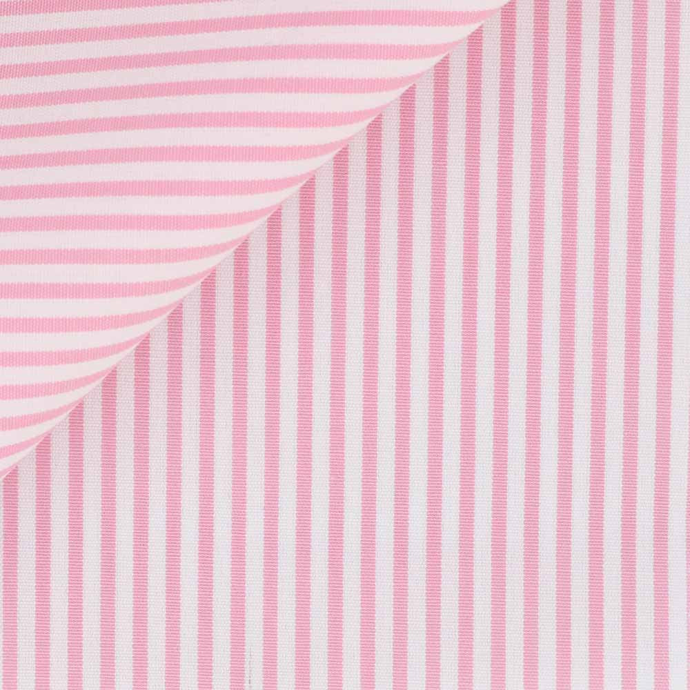 Poplin Stripes Pink White