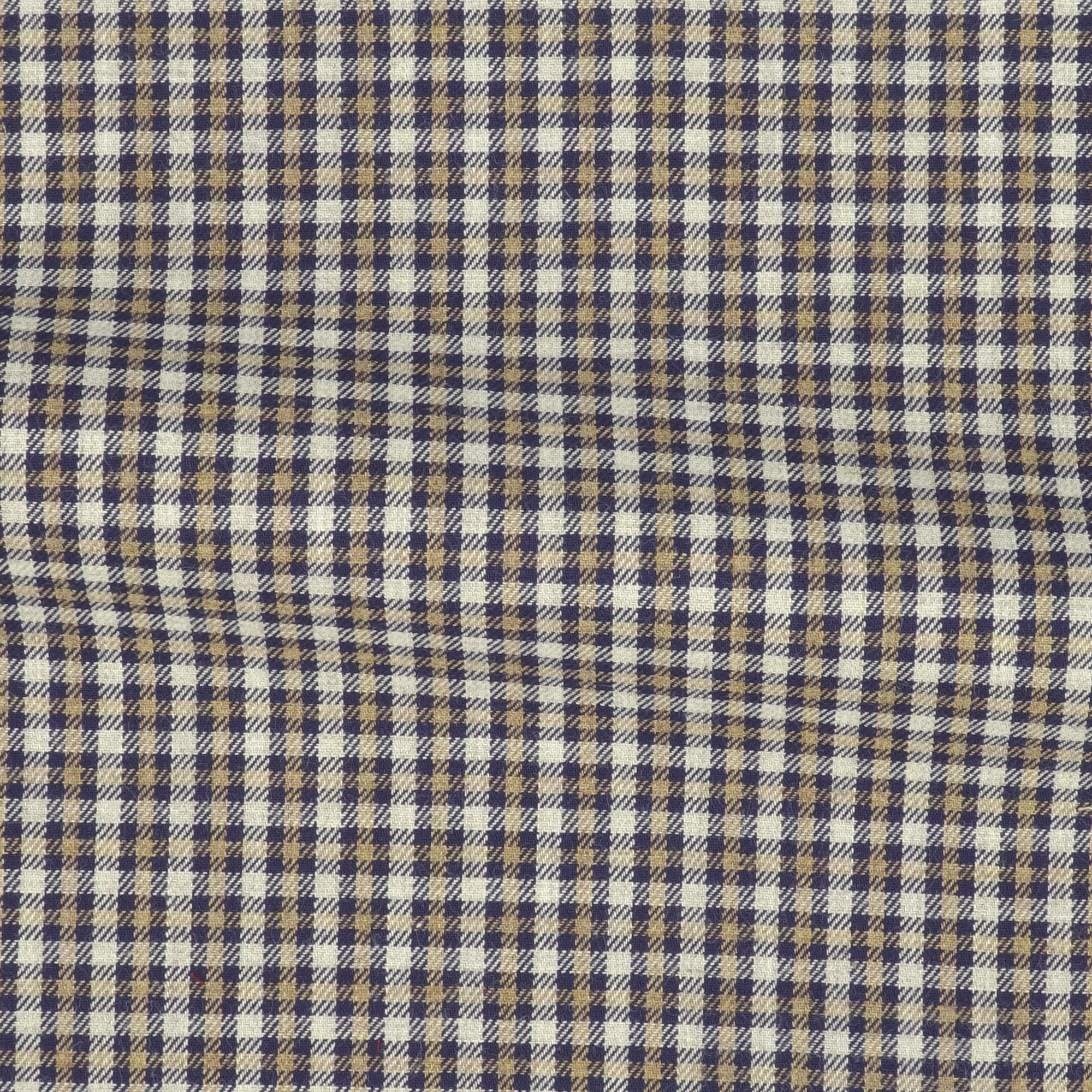 Twill Check Pattern Blue Grey