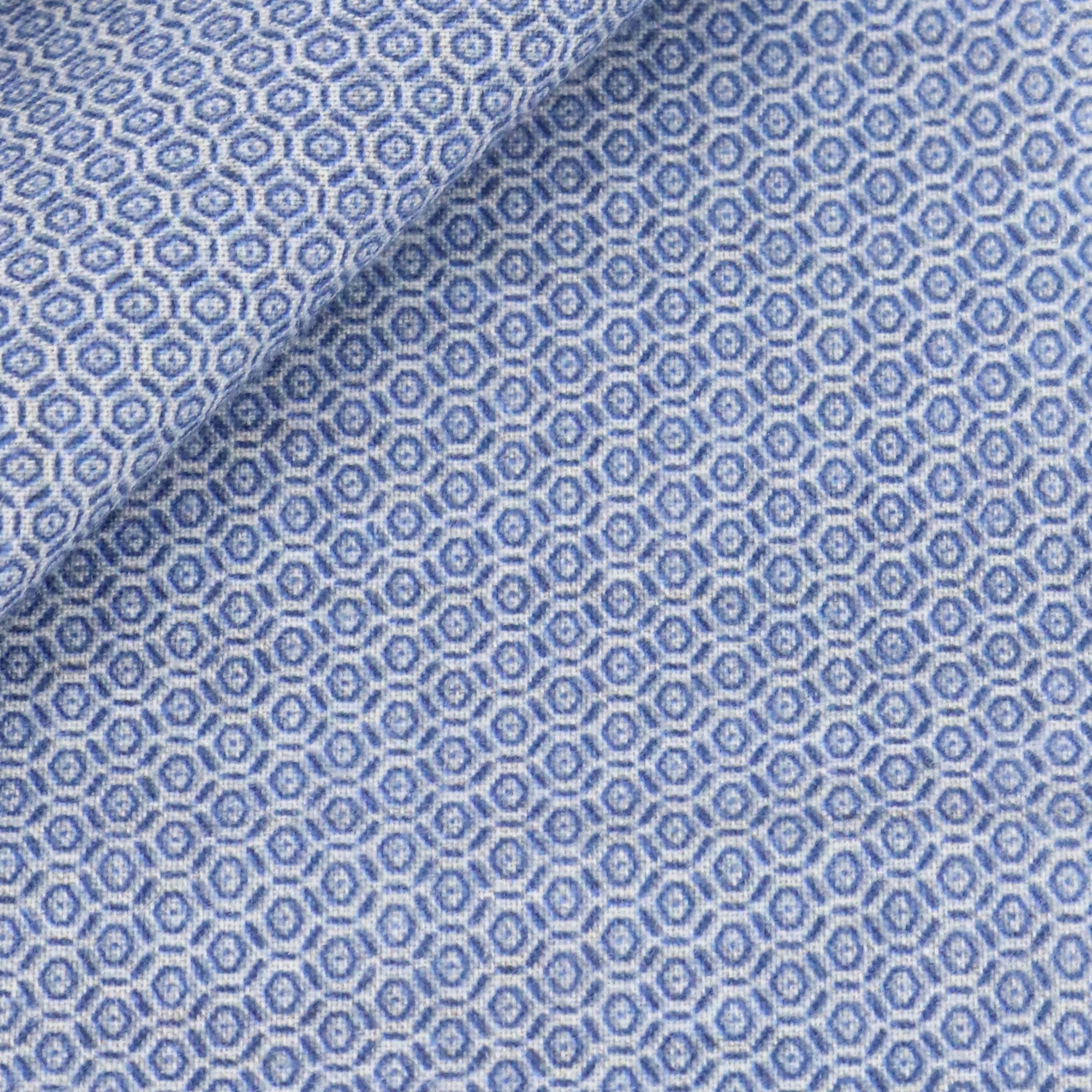 Poplin Pattern Blue Grey