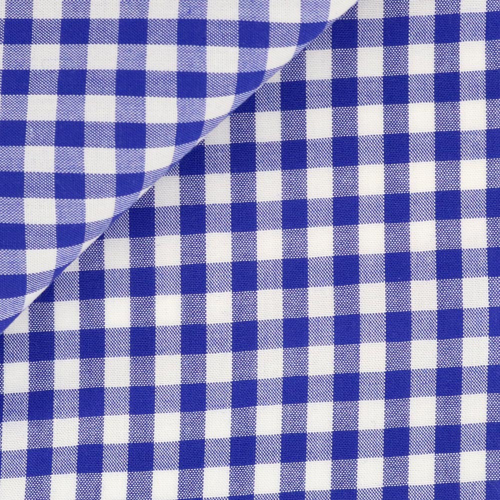 Poplin Check Pattern Blue