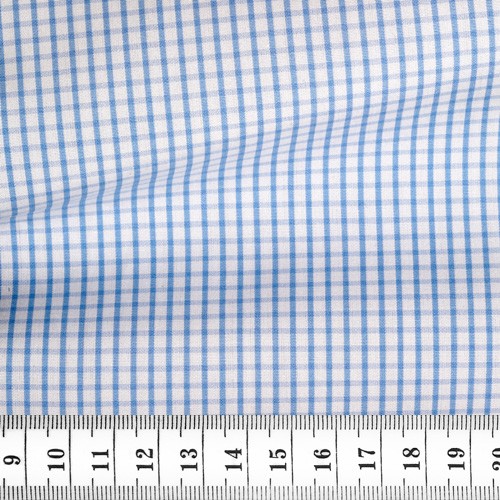 Poplin Check Pattern Blue