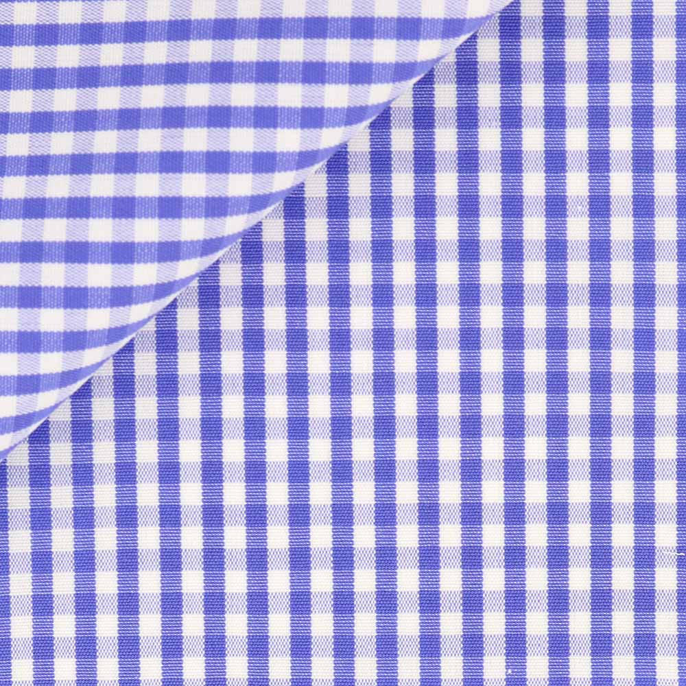 Poplin Check Pattern Blue