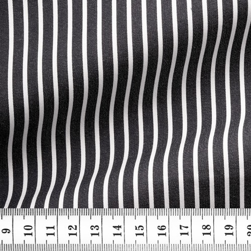 End on End Stripes Black