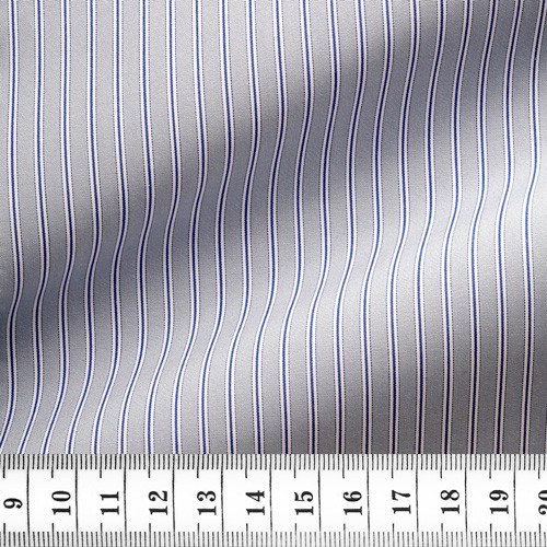 End on End Stripes Grey Blue