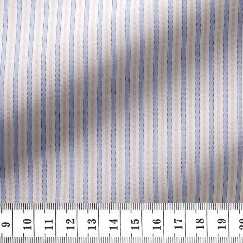 Poplin Stripes Blue Pink