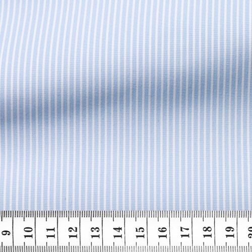 Poplin Stripes Blue White