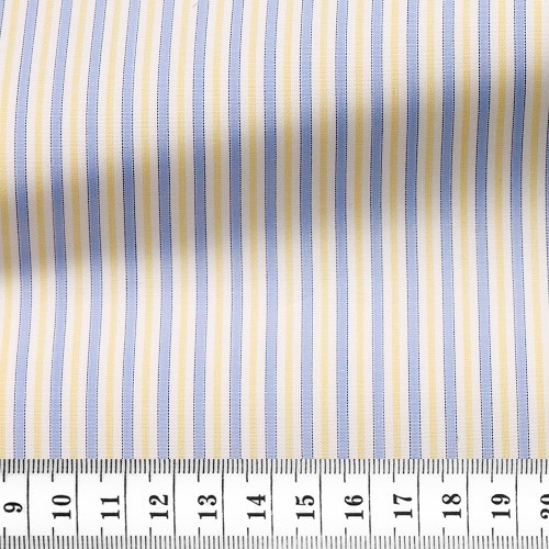 Poplin Stripes Blue Yellow