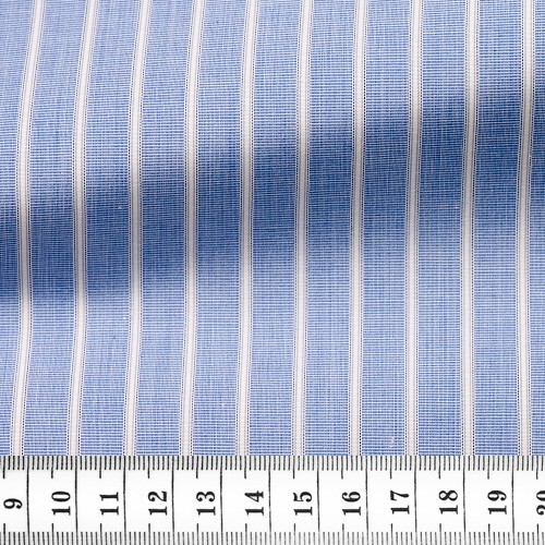 Poplin Stripes Blue Grey