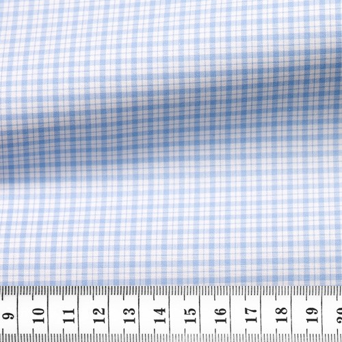 Poplin Check Pattern Blue