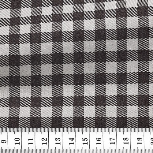 Twill Check Pattern Black