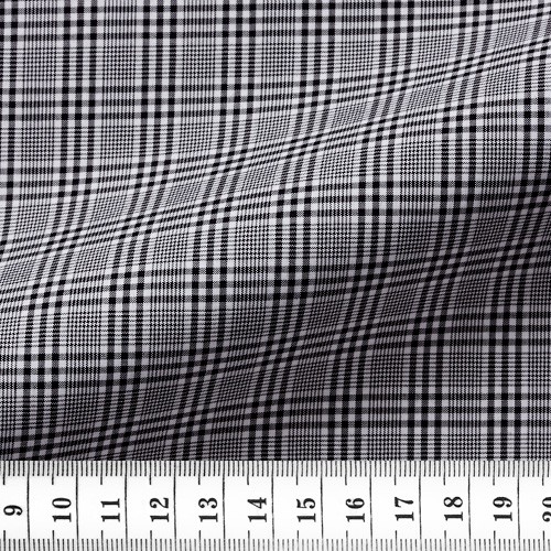 Poplin Check Pattern Black