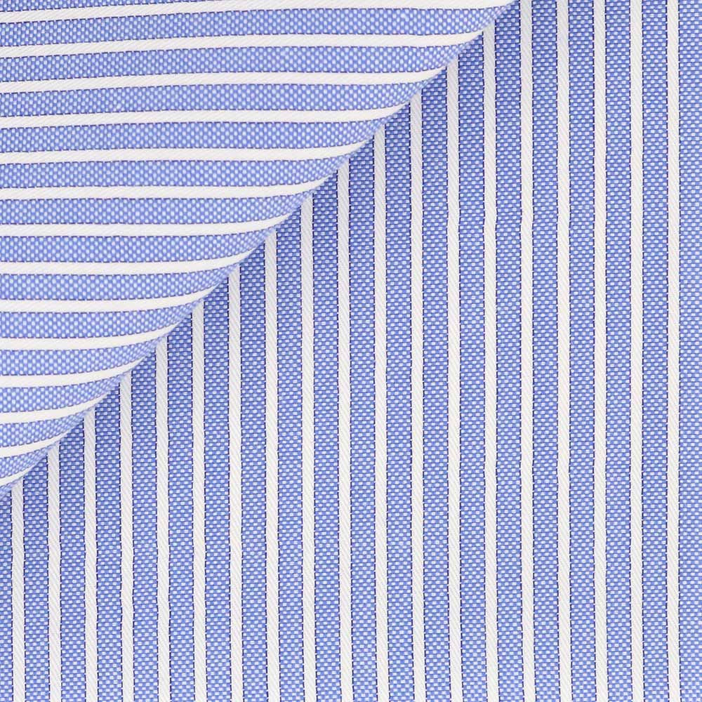 Striped blue Oxford