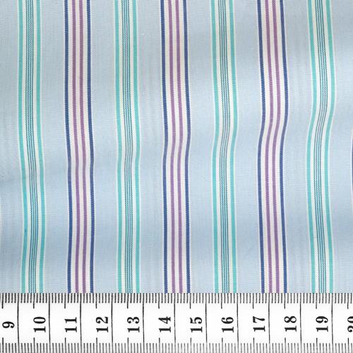 Poplin Stripes Blue Green