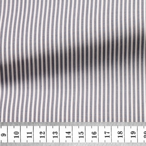 Poplin Stripes Grey Black