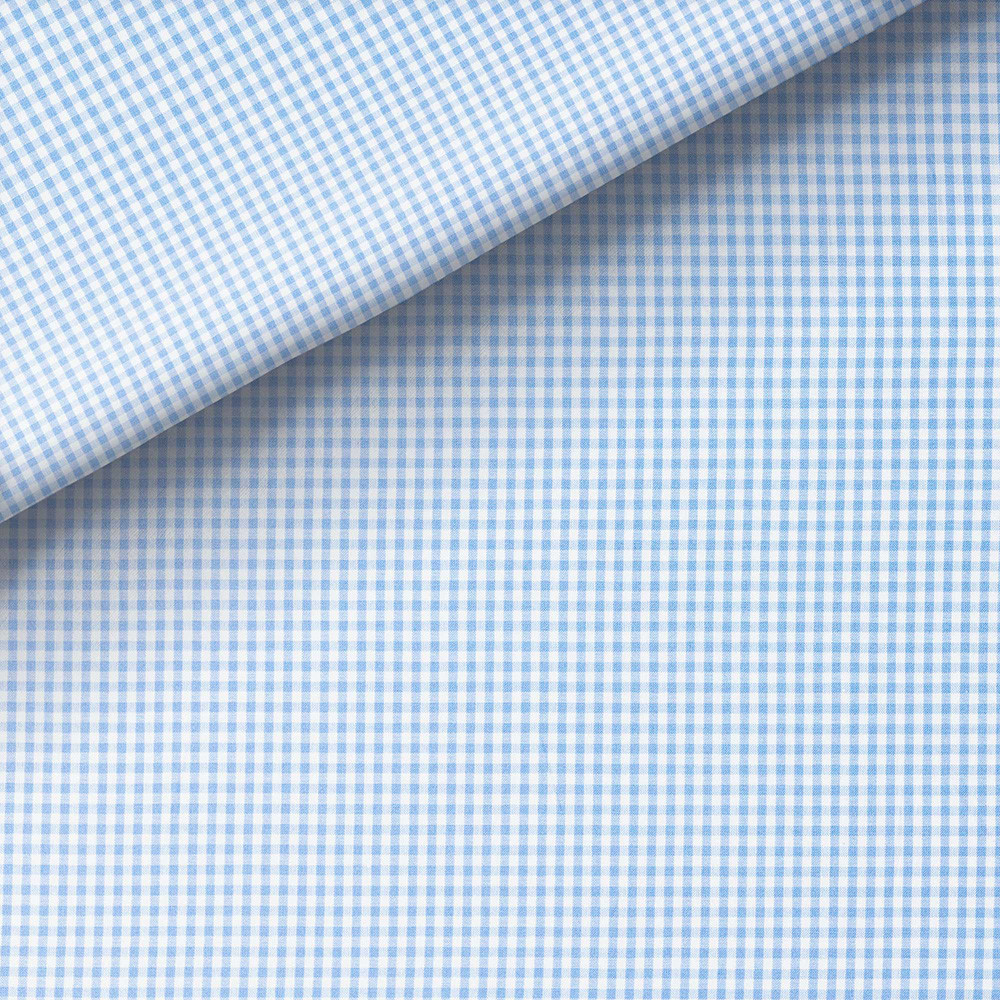 Poplin Check Pattern Blue