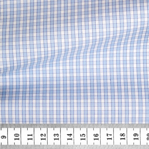 Poplin Check Pattern Blue