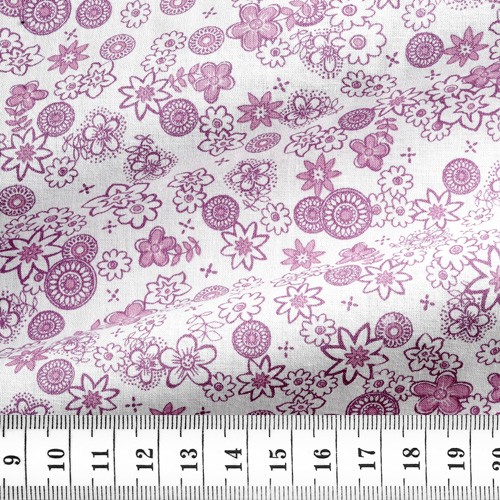 Cotton Pattern Mauve