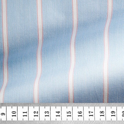 Poplin Stripes Blue Pink