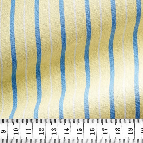 Poplin Stripes Yellow Blue