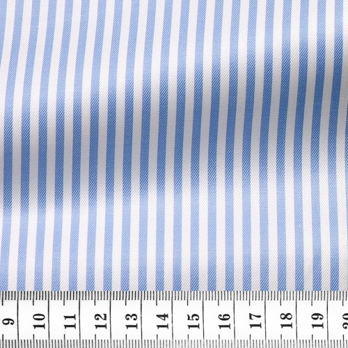 Twill Stripes Blue White