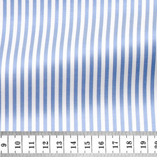 Twill Stripes Blue White