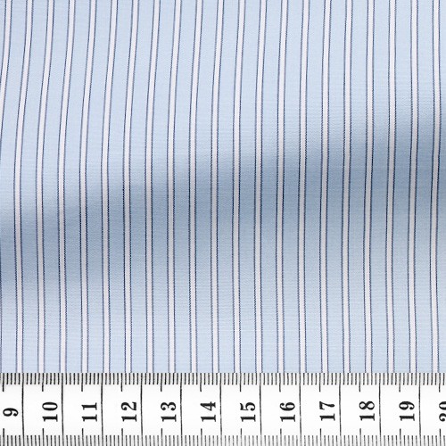 Poplin Stripes Blue White