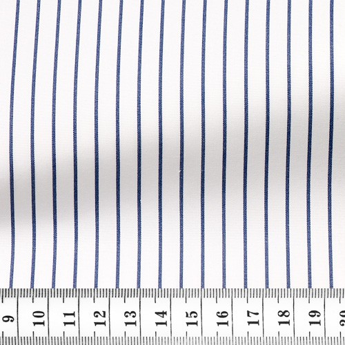 Poplin Stripes Blue White