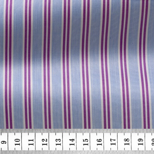 Twill Stripes Blue Purple