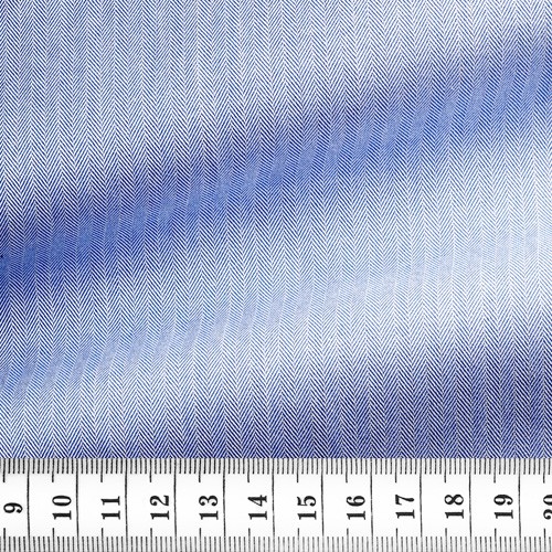 Herringbone Plain Blue