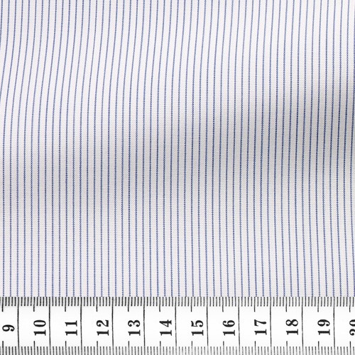 Poplin Stripes Blue White