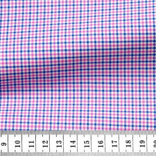 Zephir Check Pattern Blue Raspberry