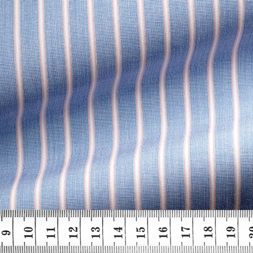 End on End Stripes Blue Pink