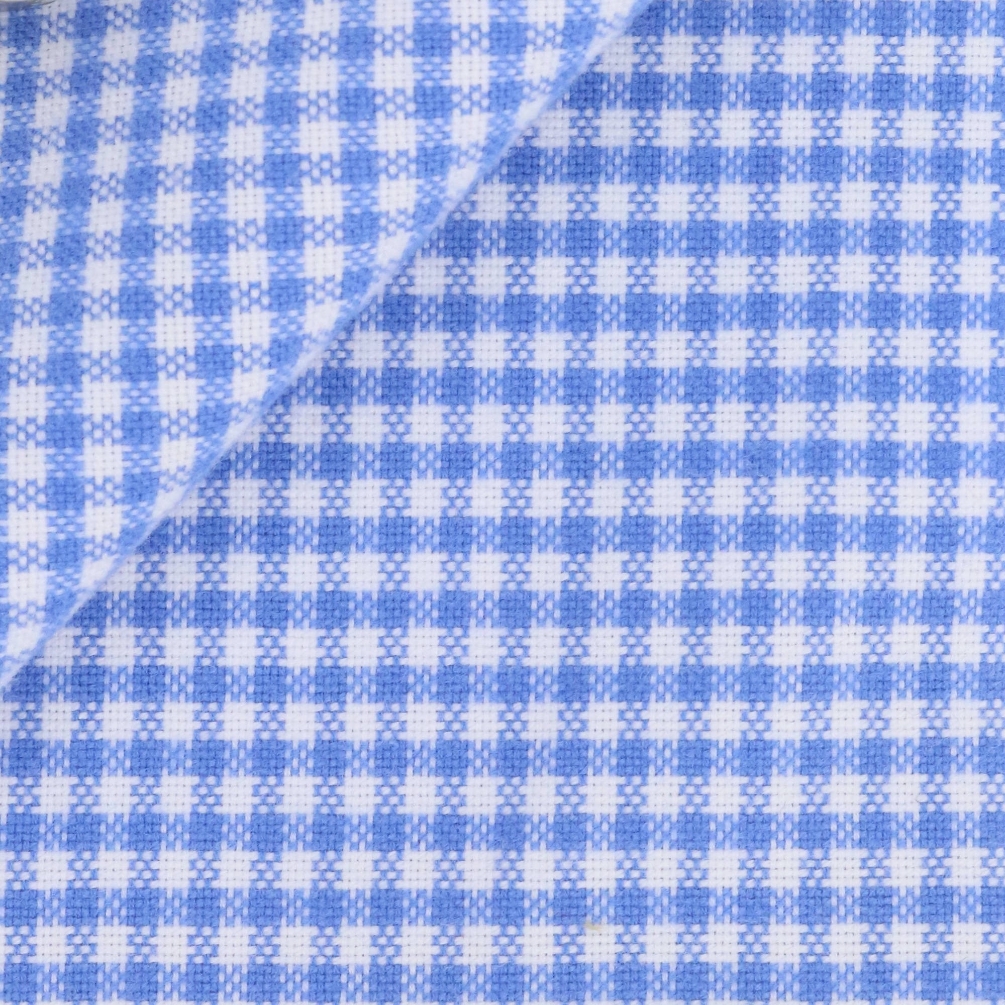 Twill Check Pattern Blue