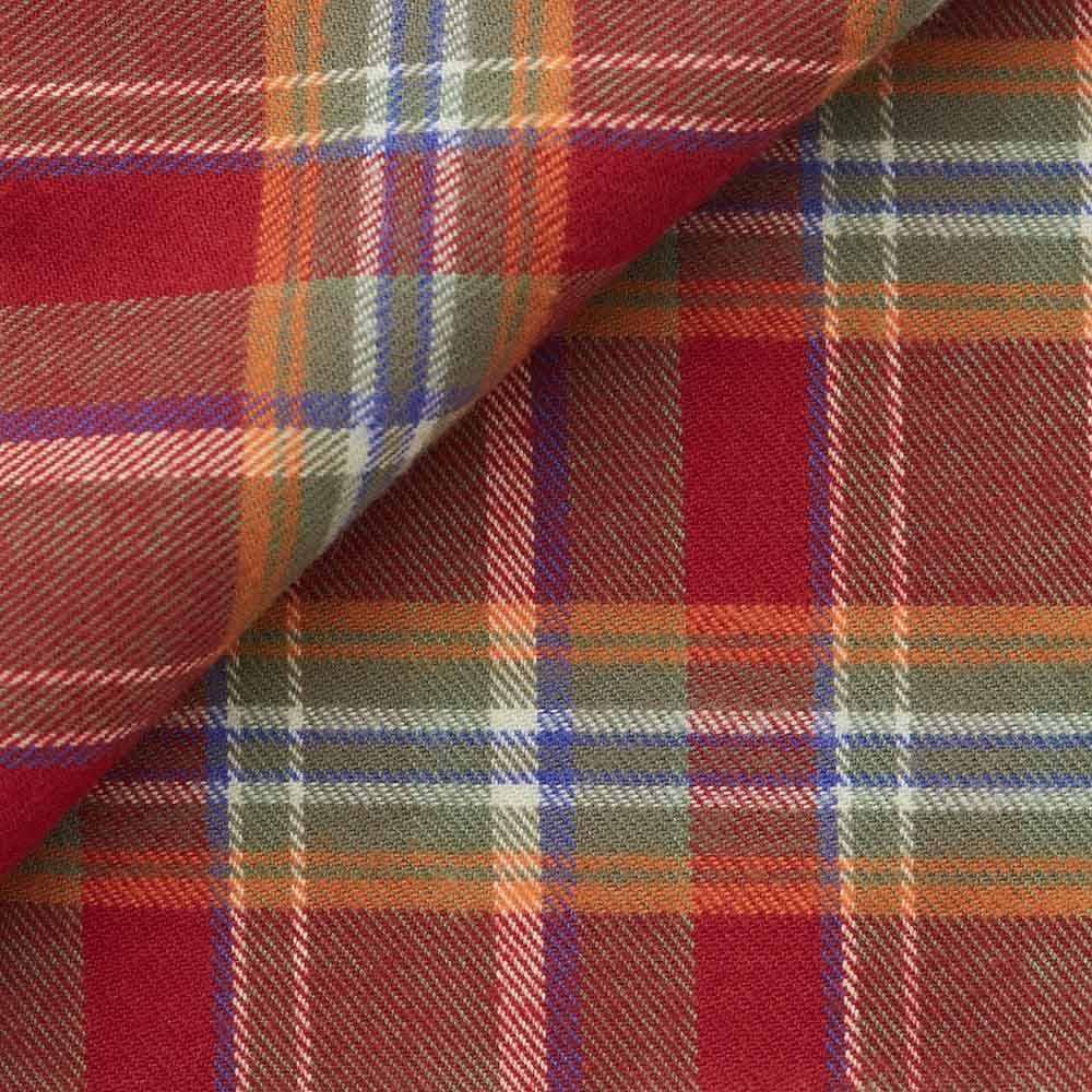 Twill Check Pattern Red Green