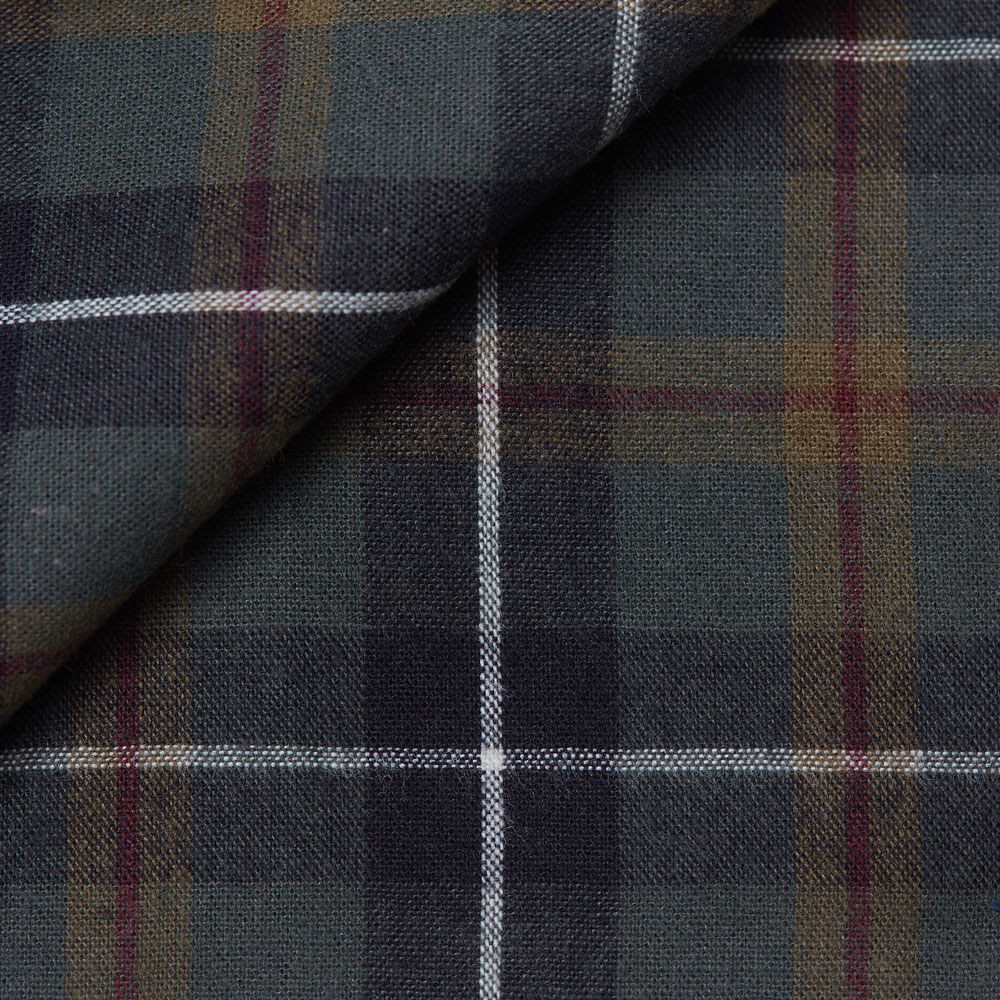 Twill Check Pattern Blue Green