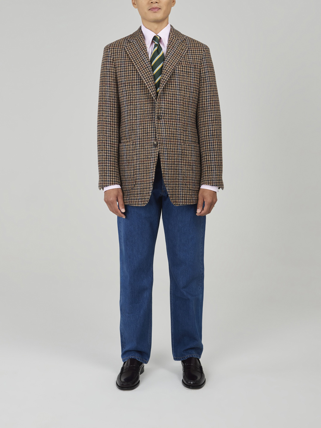 Beige Gun Club Tweed Jacket