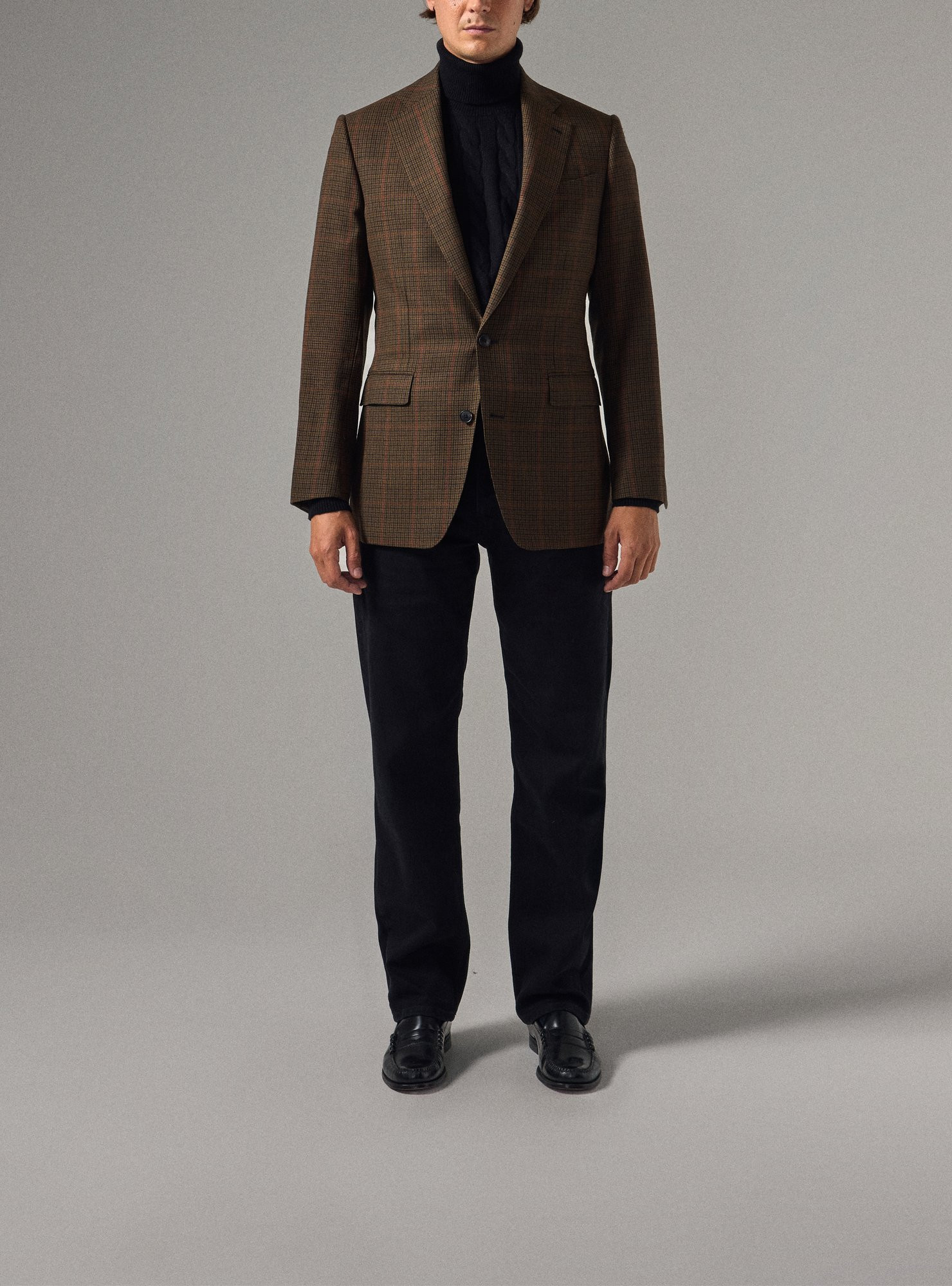 Brown & Red Gun Club Check Tweed Jacket