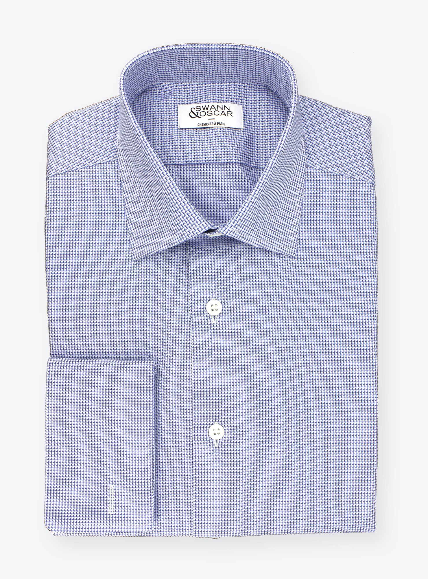 Shirt Blue Pied de Poule